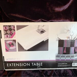 PFAFF Ambition Line Extension Table - White extension table for sewing machine